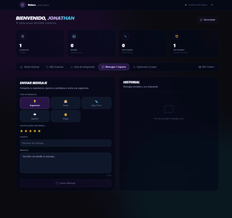 CLIENT DASHBOARD